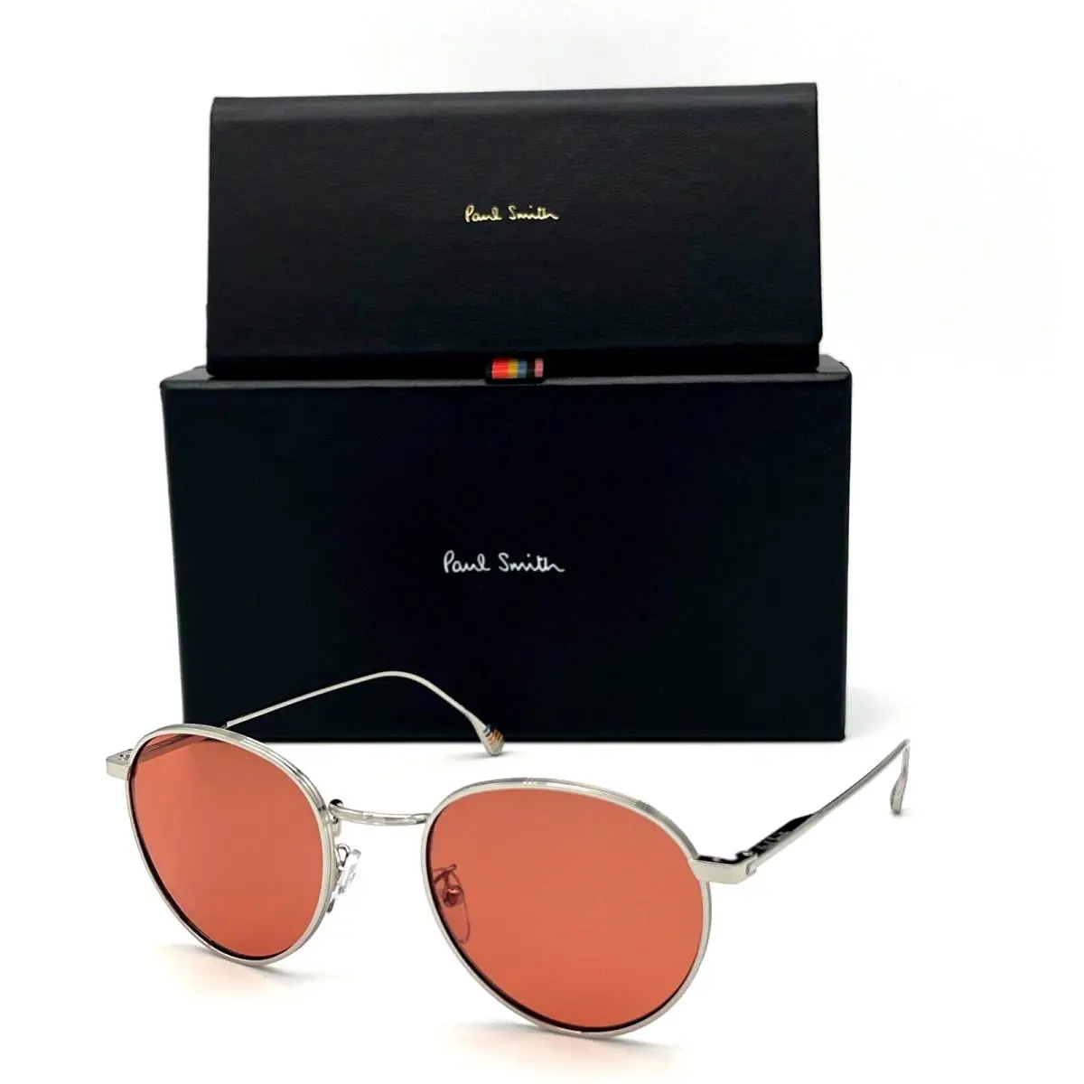 Paul Smith 002 Shiny Silver / Pink Orange 51mm Sunglasses