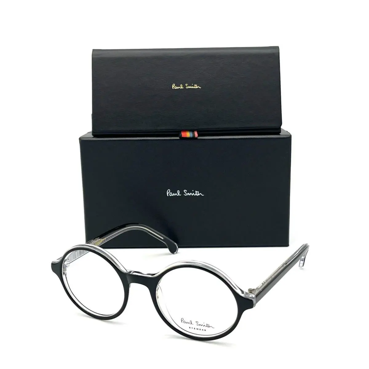 Beaufort 001 Black Krystal / Demo Lenses 50mm Eyeglasses by Paul Smith