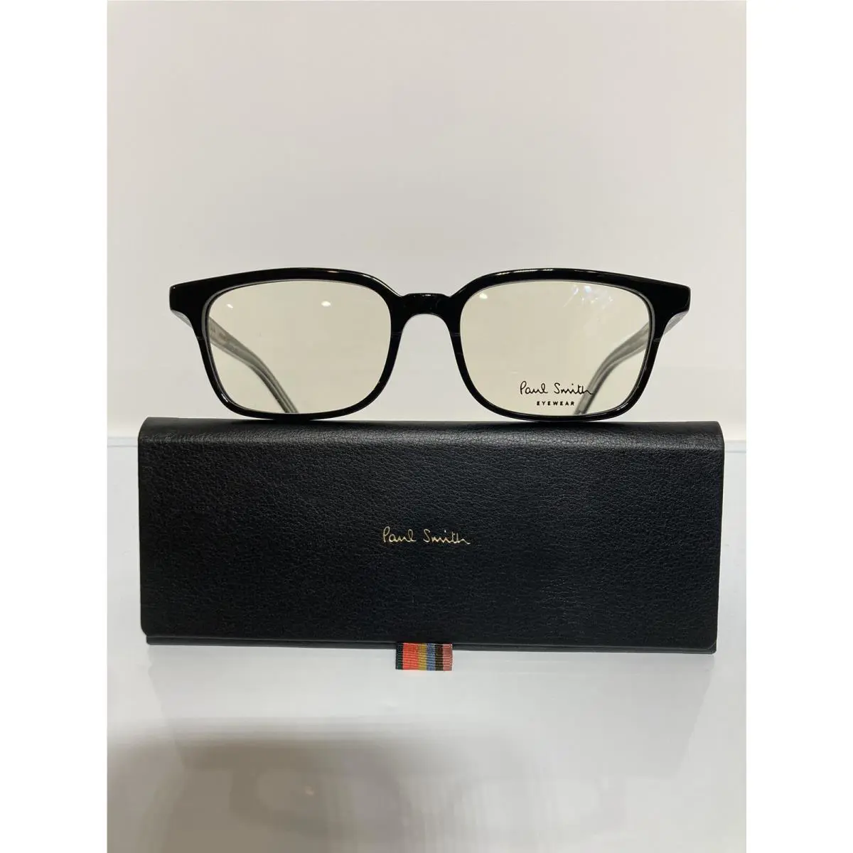 Adelaide Black Clear Plastic Eyeglasses 54mm by Paul Smith