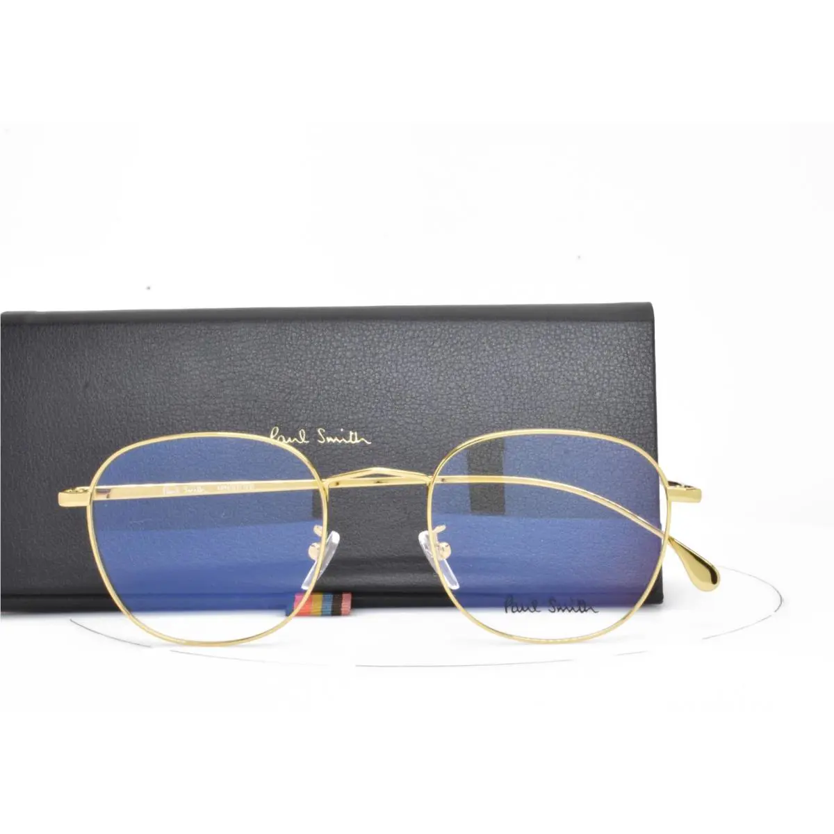 Paul Smith Eyeglasses Shiny Gold Rx Frame 51-21-145 Arnold P008 V2 02