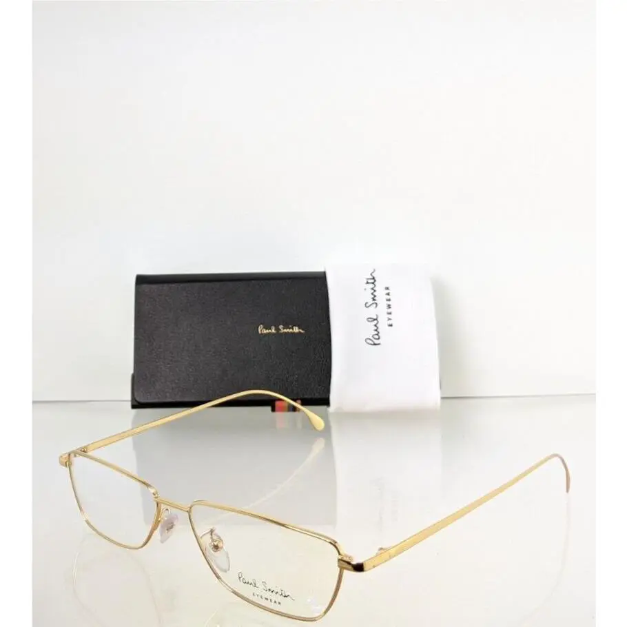 Eyeglasses PSOP009 V1 C: 02 Gold Askew Frame by Paul Smith