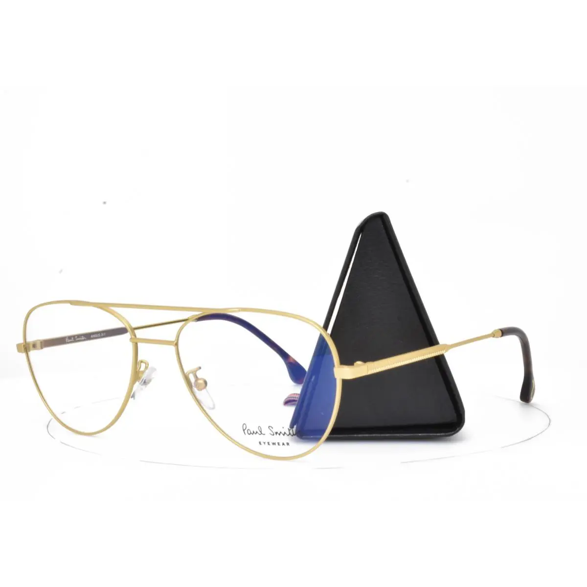 Paul Smith Eyeglasses Frame Aviator Satin Gold 55-17-145 Angus P006 V1 04