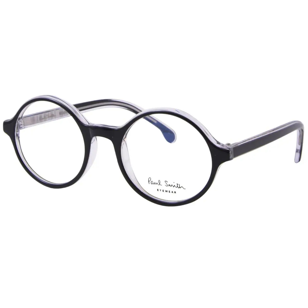 Beaufort PSOP016V1 001 Eyeglasses Black Ink Full Rim Round Shape 50mm by Paul Smith