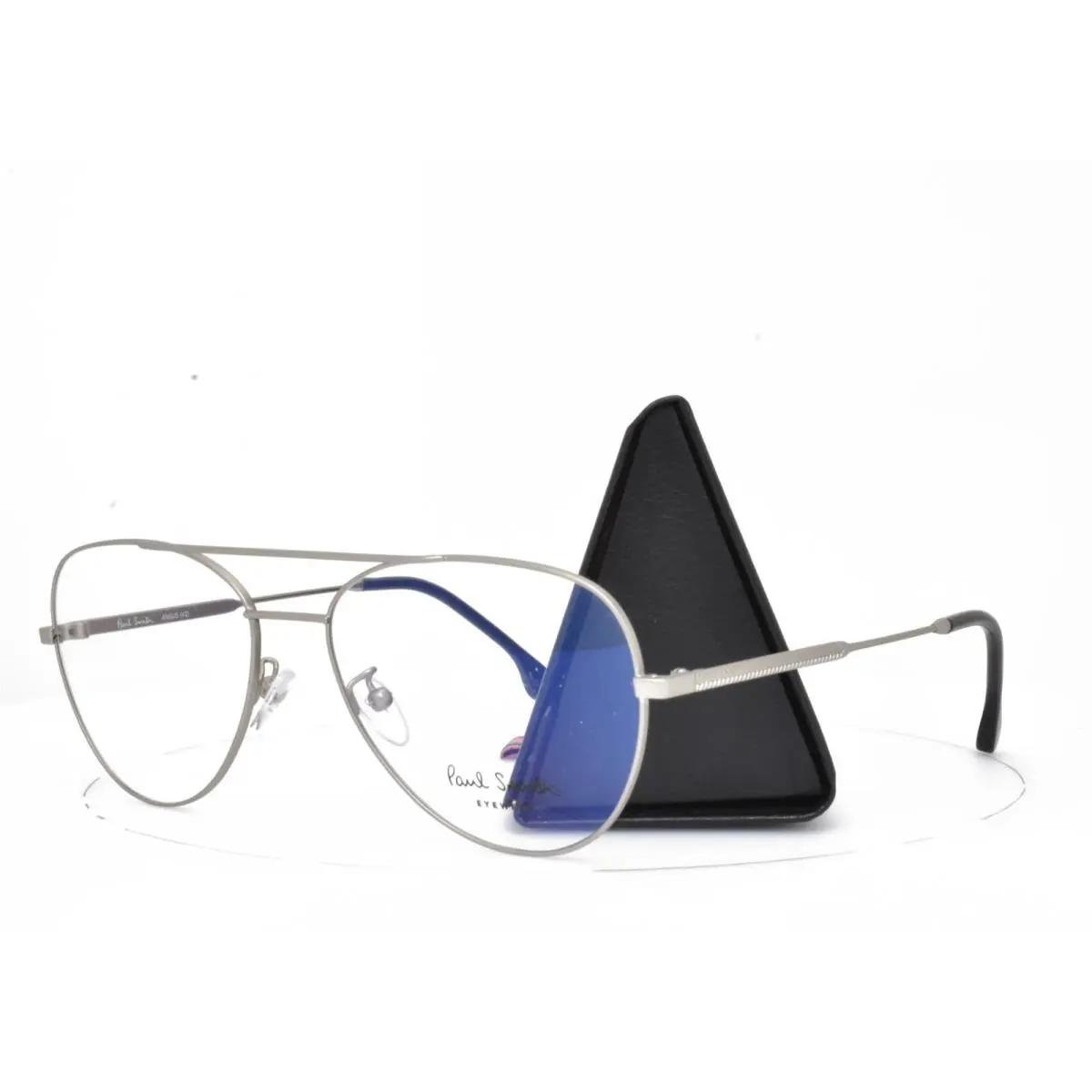 Paul Smith Eyeglasses Satin Silver Rx Frame Aviator 58-17-145 Angus P006 V2 03