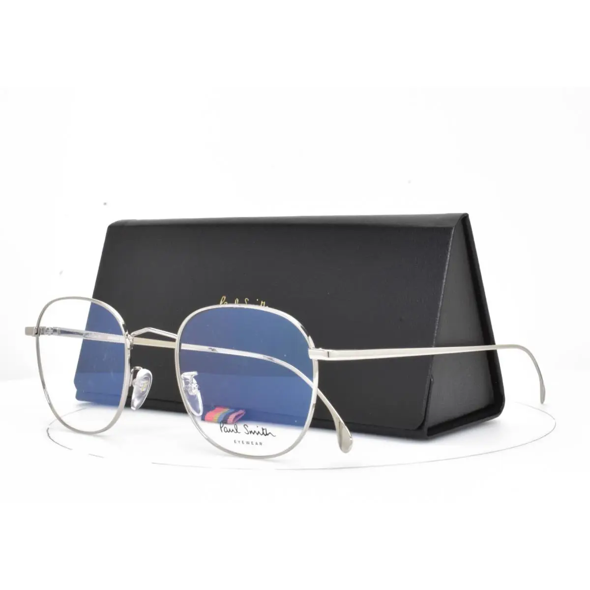 Paul Smith Eyeglasses Shiny Silver Rx Frame 51-21-145 Arnold P008 V2 01