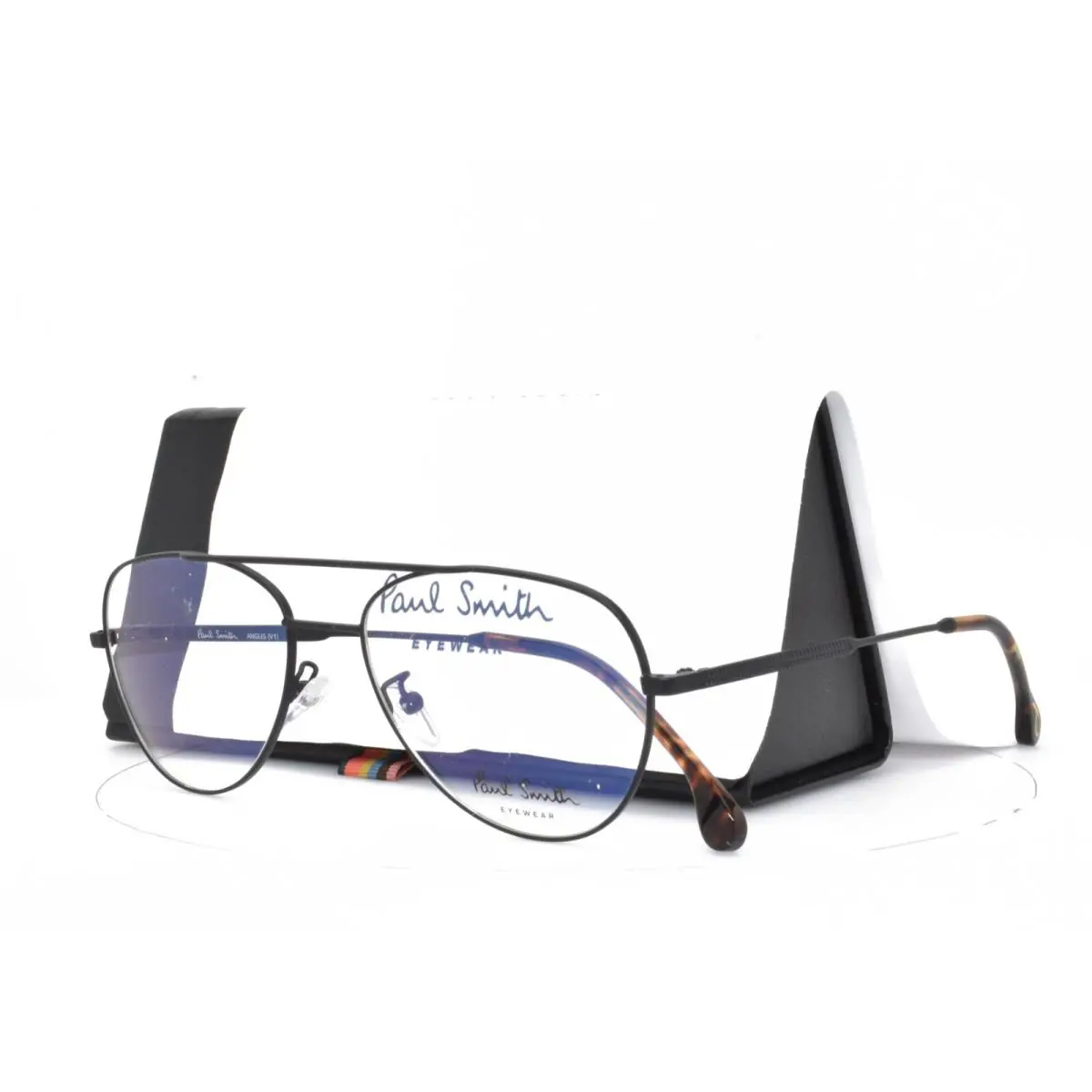 Paul Smith Eyeglasses Matte Black Frame Aviator 55-17-145 Angus P006 V1 05