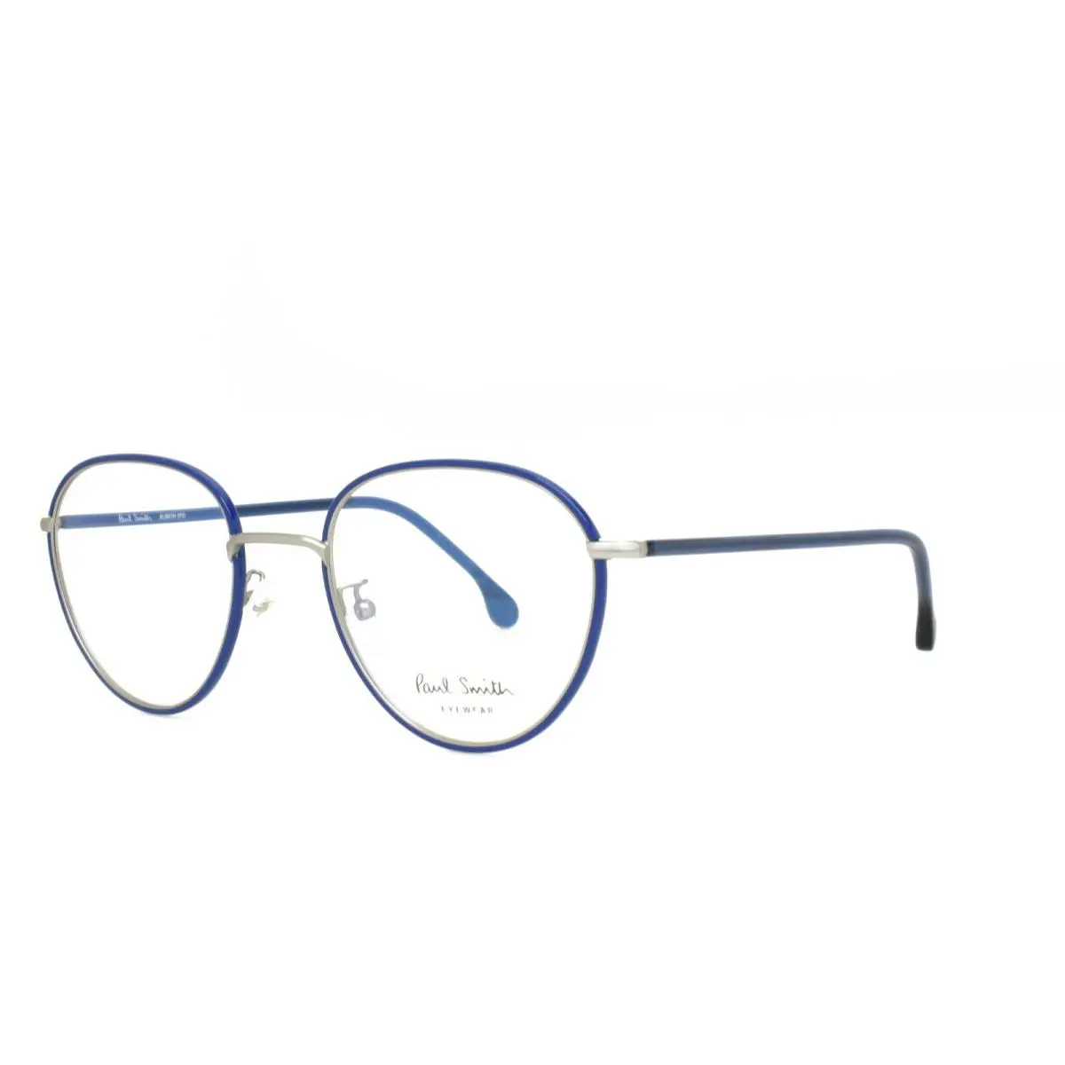 Paul Smith Albion V2 Eyeglasses Rx Frame 53-21-145 Blue Silver P003 V2 04