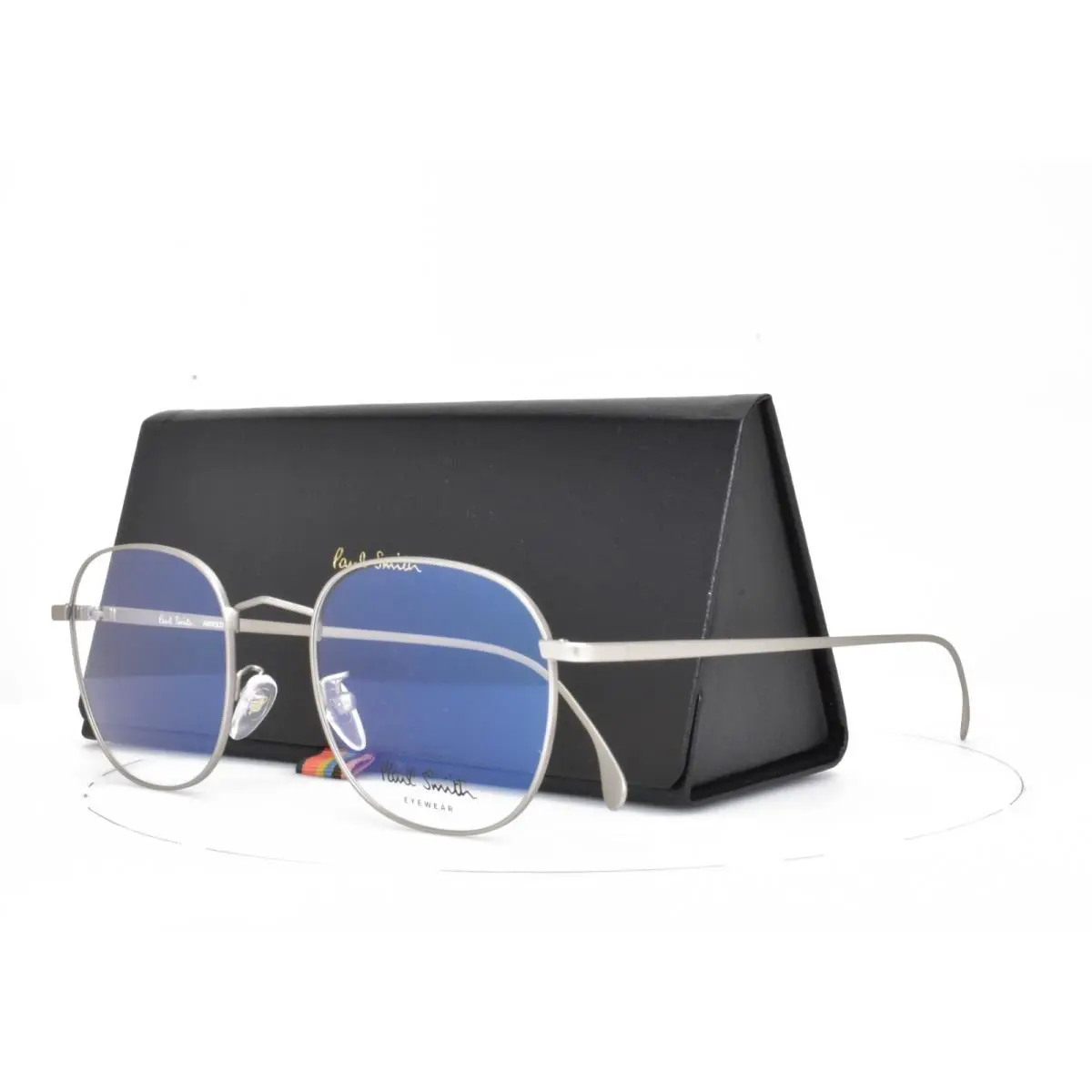 Paul Smith Eyeglasses Satin Grey Silver Rx Frame 51-21-145 Arnold P008 V2 03