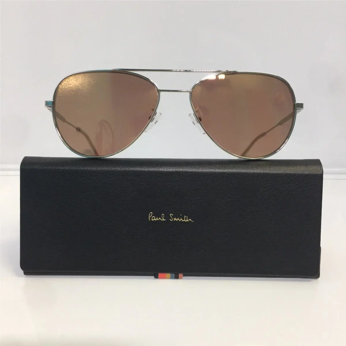 Paul Smith Angus V2 Shiny Silver Aviator Sunglasses
