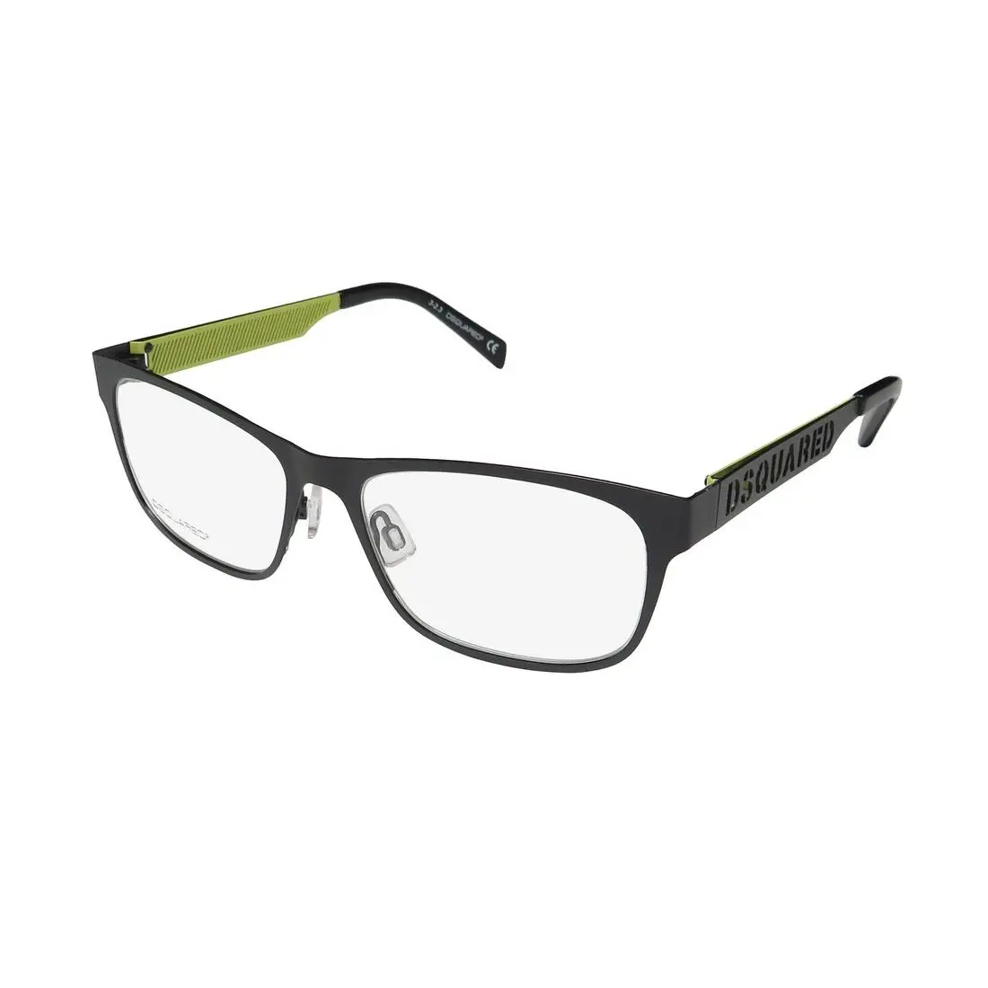 DSQUARED2 DQ 5097 Glasses 54-17-140 Metal 002 Full-rim Unisex Square Black by DSquared2