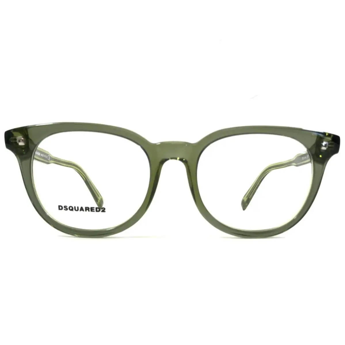 Dsquared2 Eyeglasses Frames DQ5144 098 Clear Green Round Full Rim 49-18-145