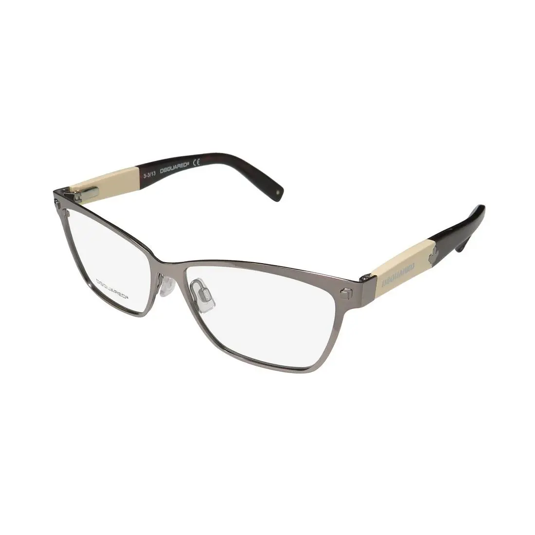 DSQUARED2 DQ 5101 Eyewear Mens Full-rim Silver Metal Plastic 008 Square
