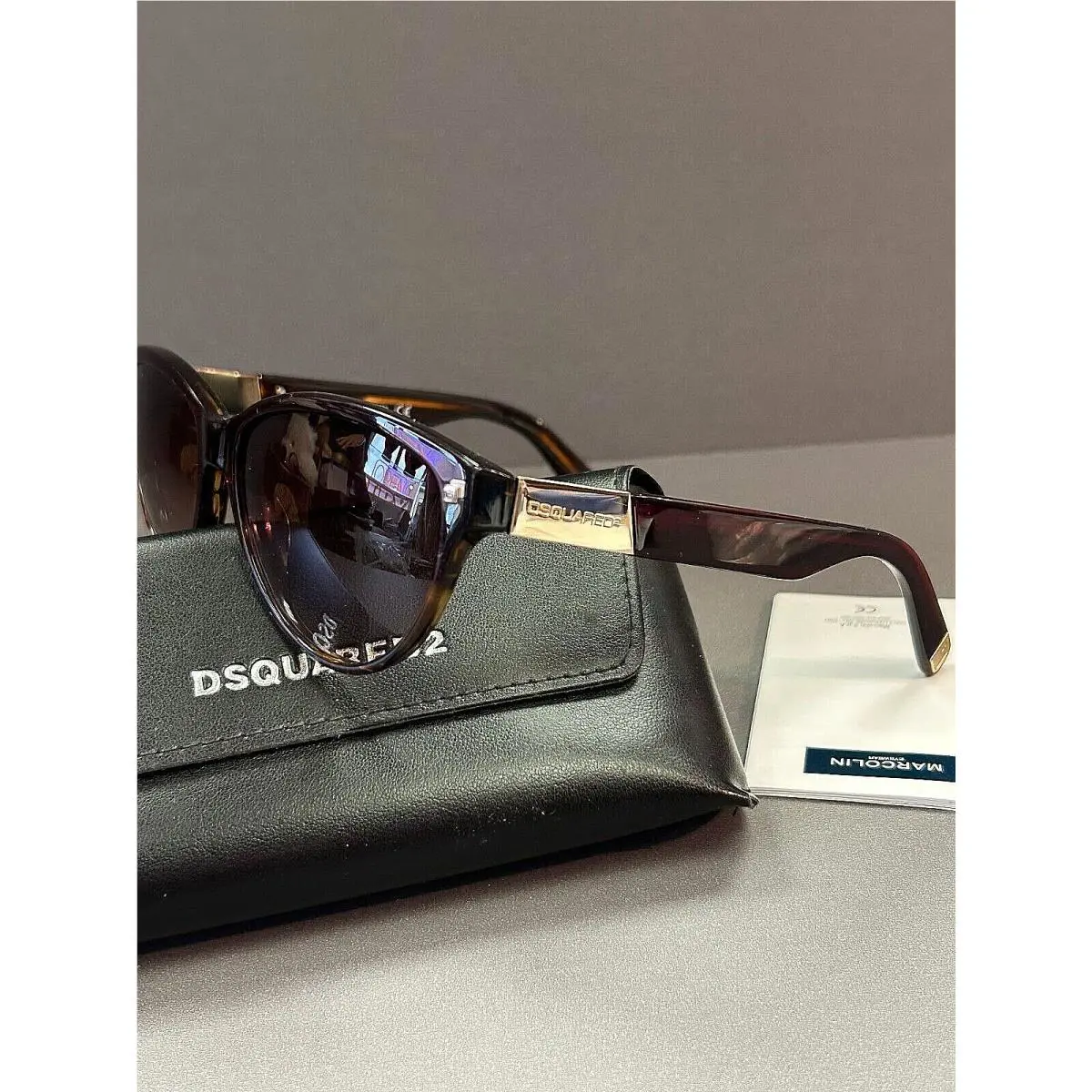 DSQUARED2 DQ0147 71F Brown Tortoise Men`s Ladies Oversized Sunglasses 57mm