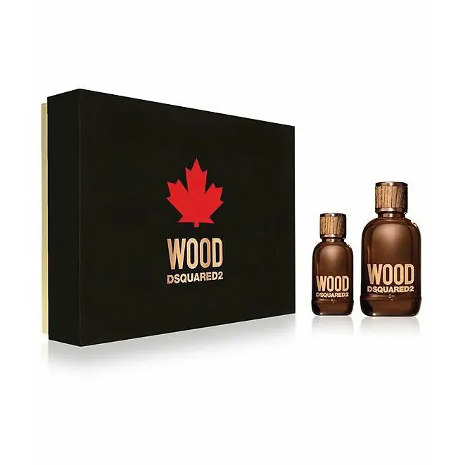 DSquared2 Wood By Dsquared 2 For Men-eau De Toilette Spray-3.4oz/100ml+1.0oz/30ml-2 Pc Set