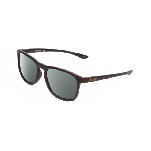 Reaction KC2834 Unisex Polarized Sunglasses Black Red Tortoise 56mm Smoke Grey Polar by Kenneth Cole