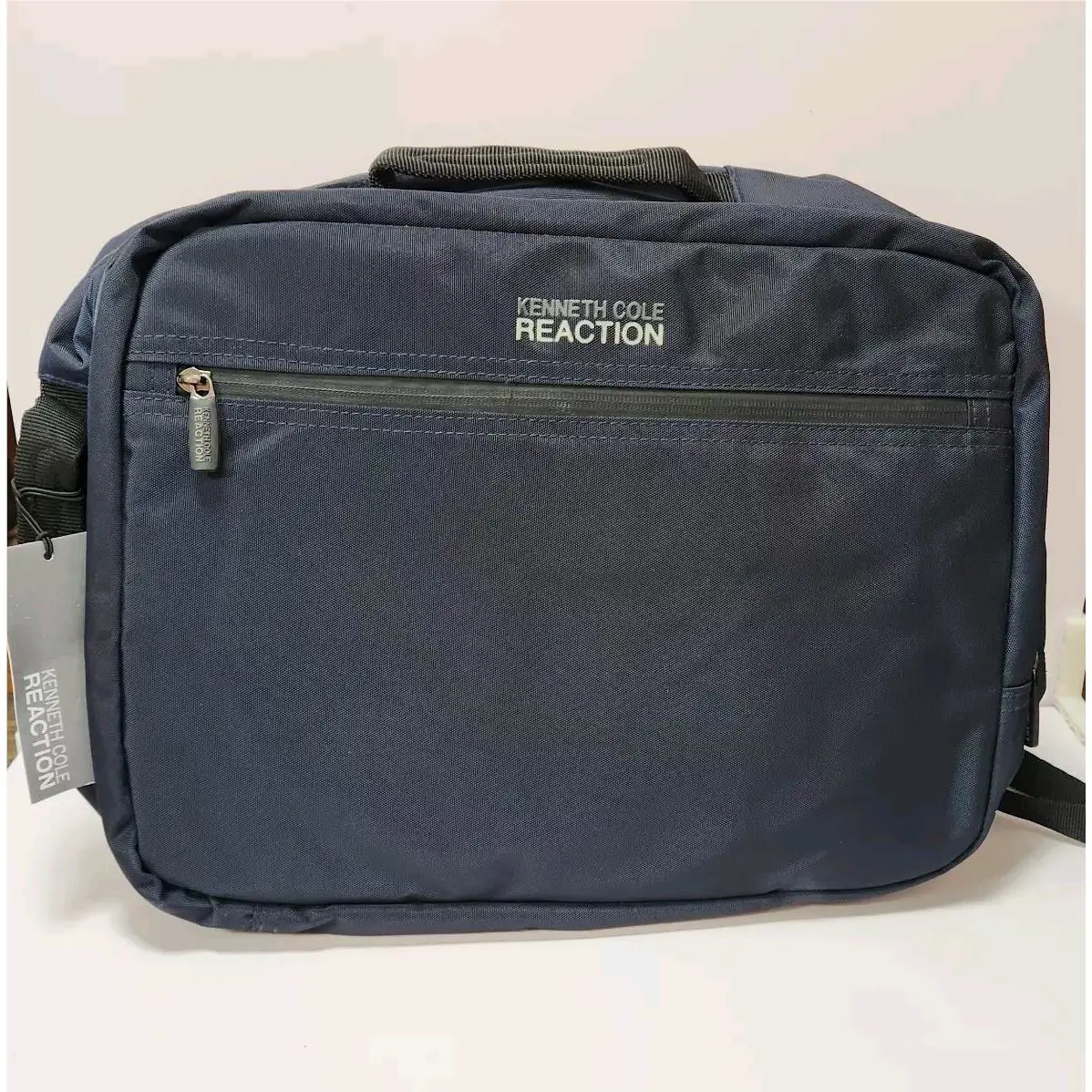 Kenneth Cole Reaction Laptop Backpack Messenger Curtain Call Bag Navy Blue