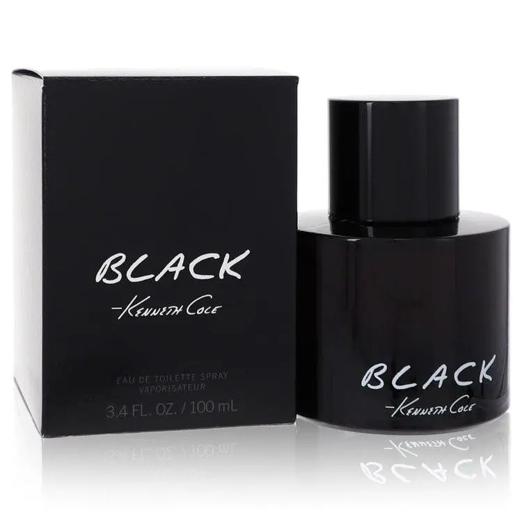 3.4oz Kenneth Cole Black Eau De Toilette Spray Perfume By Kenneth Cole For Men