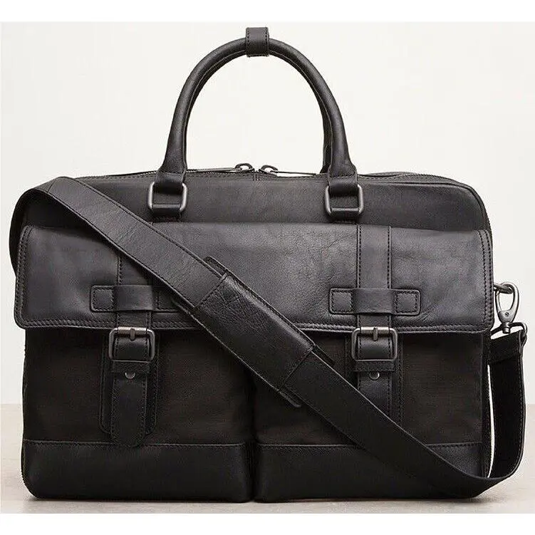 Kenneth Cole Nylon and Leather Convertible Backpack 15.4 Laptop Business Case