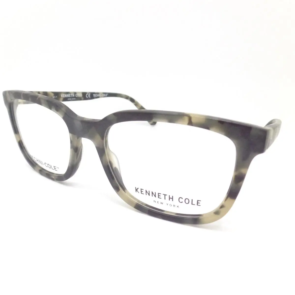 KC0320 098 55 Matte Ivory Havana RX Eyeglasses Frames by Kenneth Cole