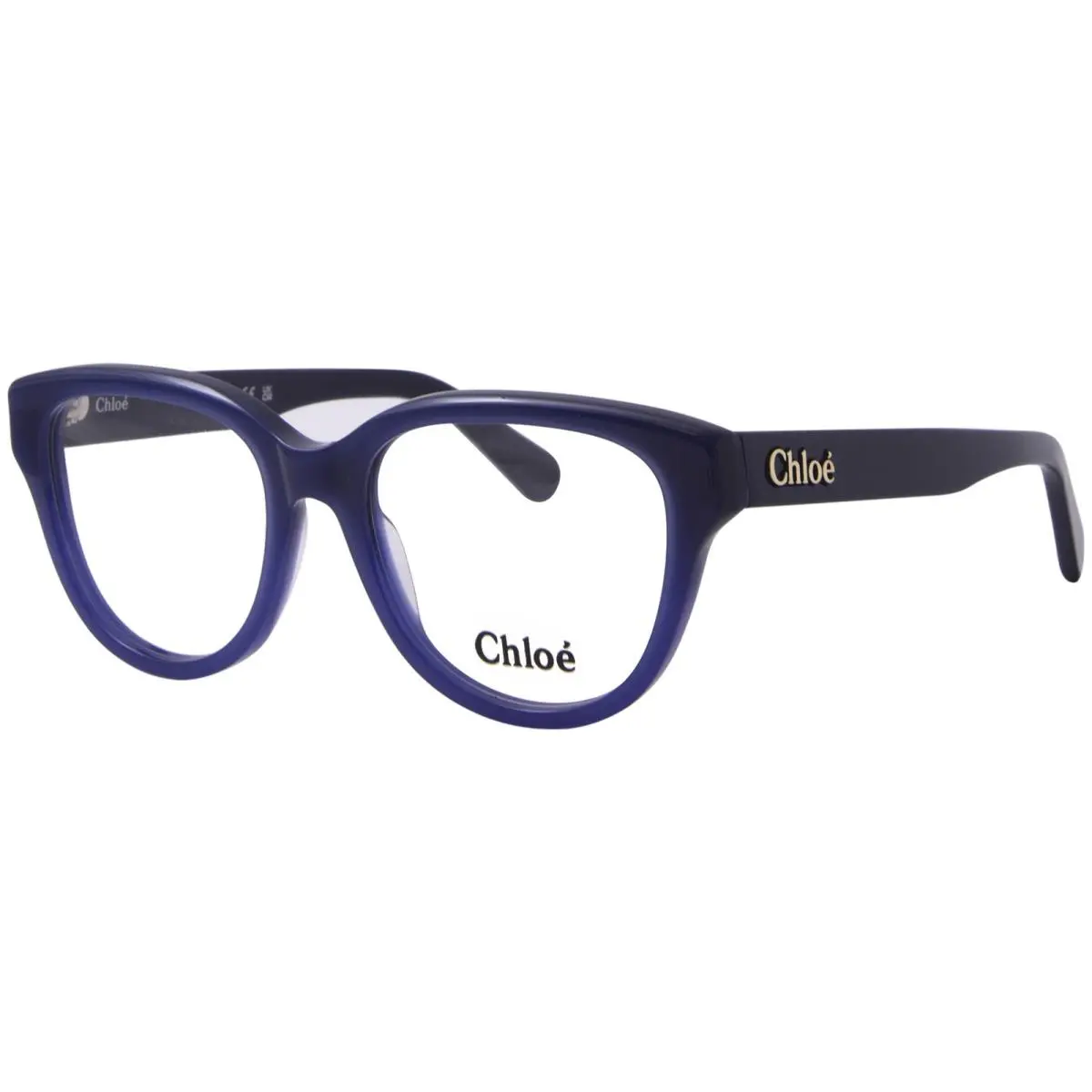 Chloe CH0243O 004 Eyeglasses Women`s Blue Full Rim Cat Eye 51mm by Chloé
