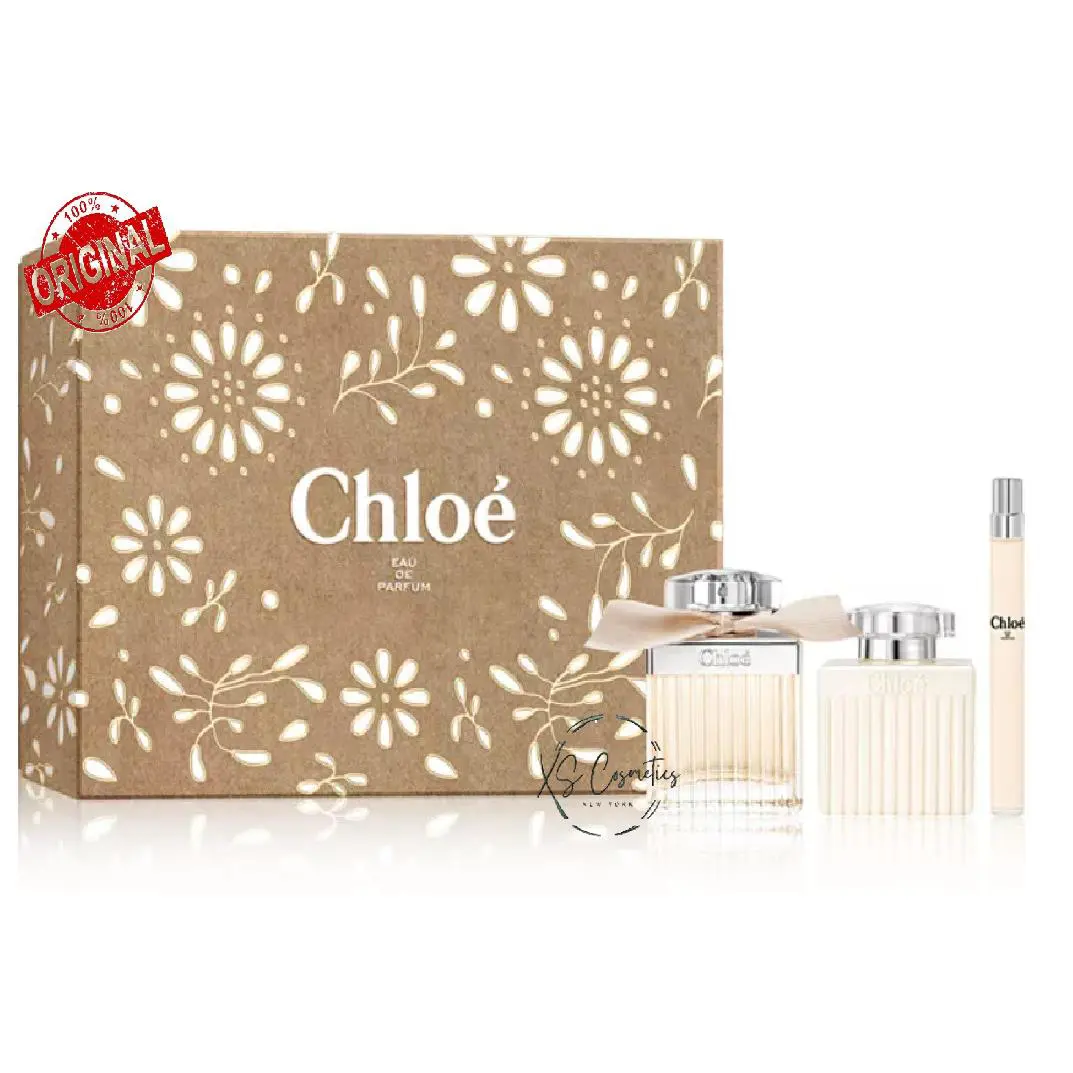Chloe By Chloe Eau De Parfum 3 Pc Set Eau de Parfum 2.5 0.16oz Blotion 3.4 oz