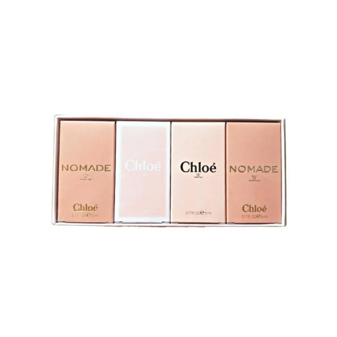 Chloe Miniature Set of 4 For Women contains:2 × Nomade Edp 0.17 Fl.ozchloe Edt