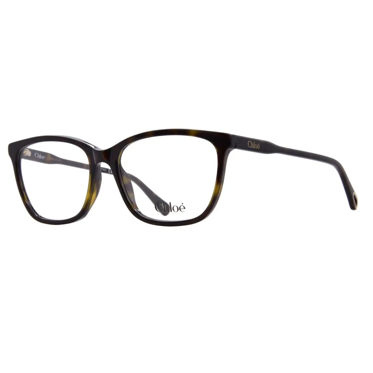 Chloe CH0318O 002 Eyeglasses Frame Women`s Havana Full Rim Square Shape 55mm