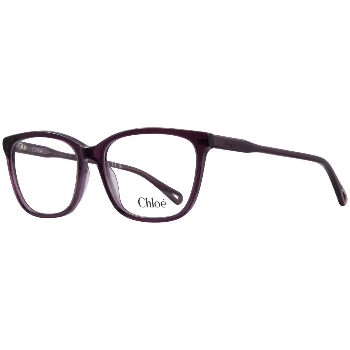 Chloe CH0318O 004 Eyeglasses Frame Women`s Burgundy Transparent Full Rim 55mm