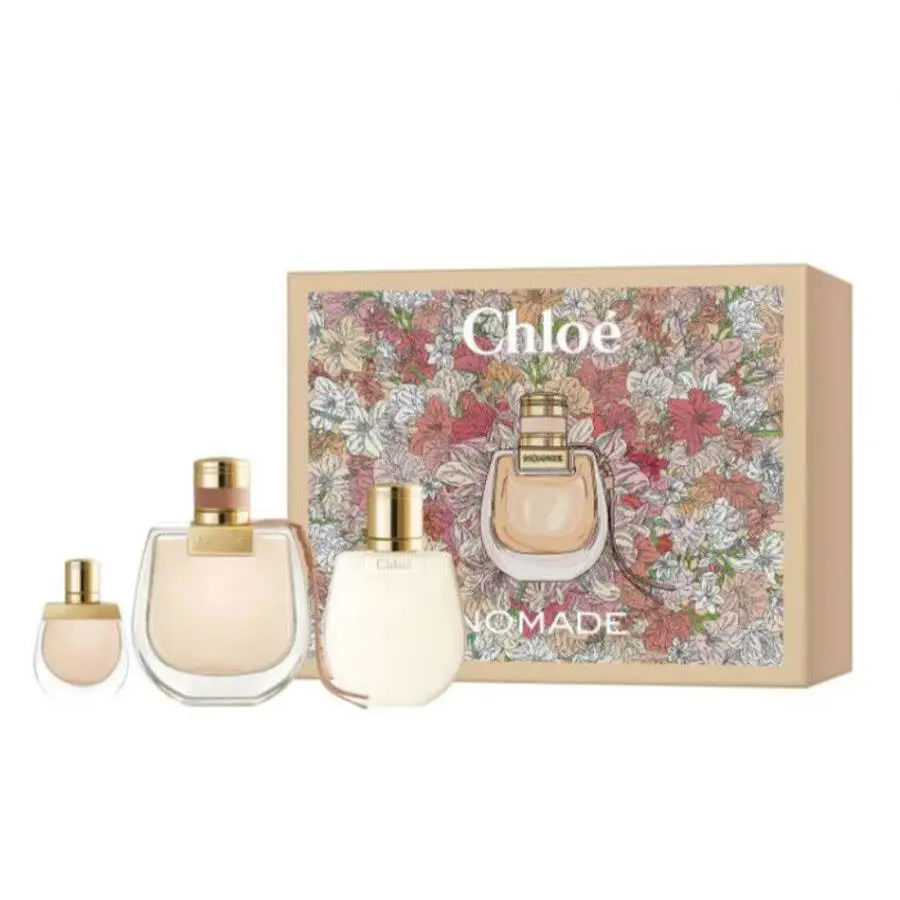 Chloe Nomade 3pc Gift Set 2.5oz Edp + 3.3oz Body Lotion + Travel Splash