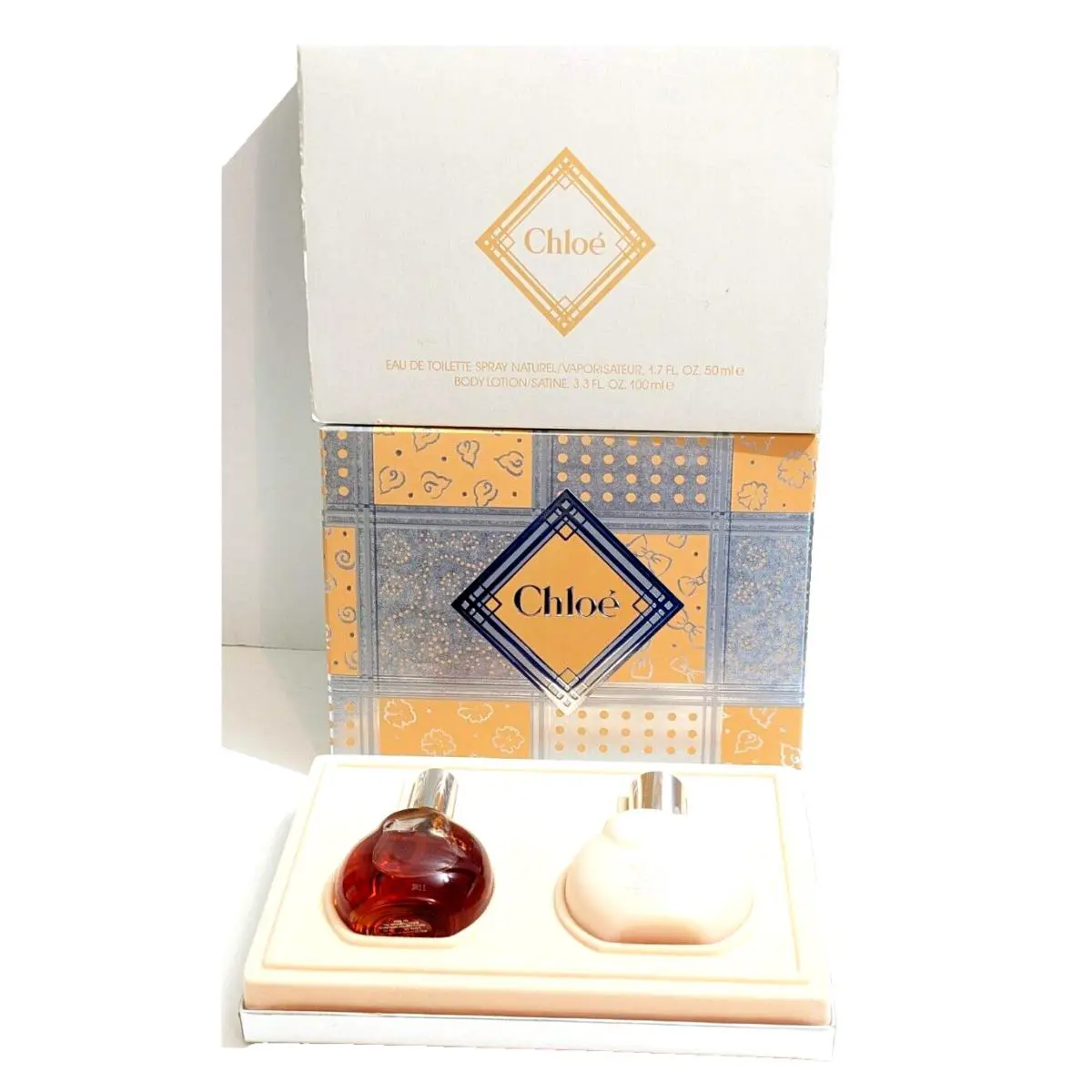 Scarce Chloe Perfume Set Eau De Toilette Spray 50ml Body Lotion 3.3 Oz 100ml