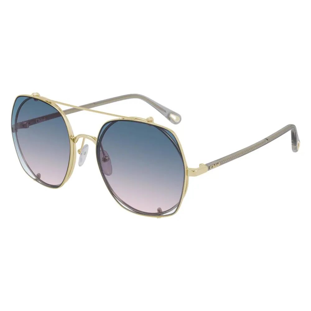 Chloe CH0042S Gold Blue 002 Size 56-20-145