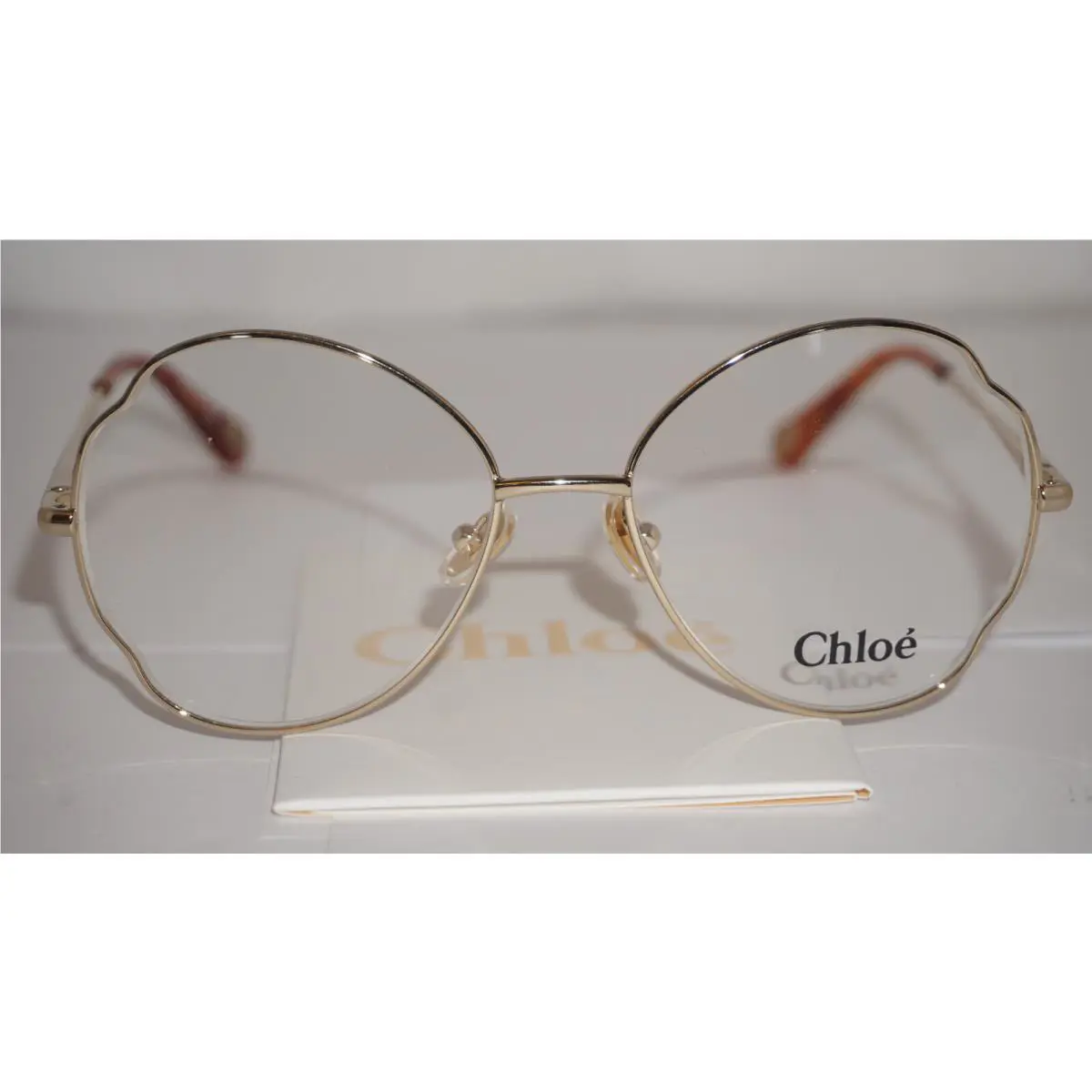 Chloe Eyeglasses Large Round Gold CH0097O 001 53 16 145