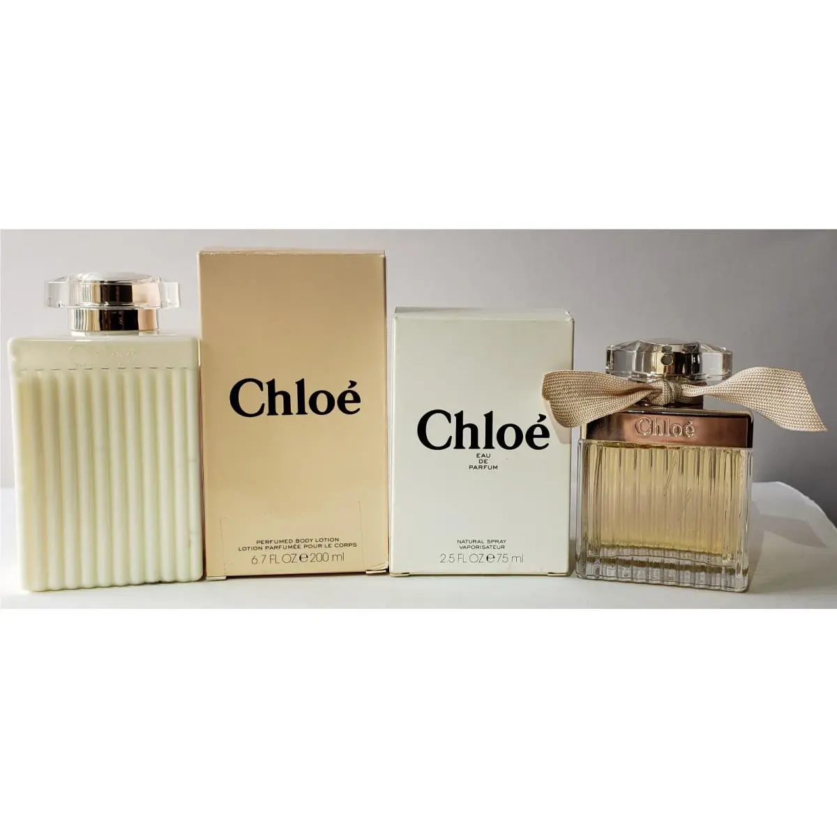 Chloe Set OF 2 Eau de Parfum Edp Spray Perfume 2.5 oz Plus Body Lotion 6.7 oz