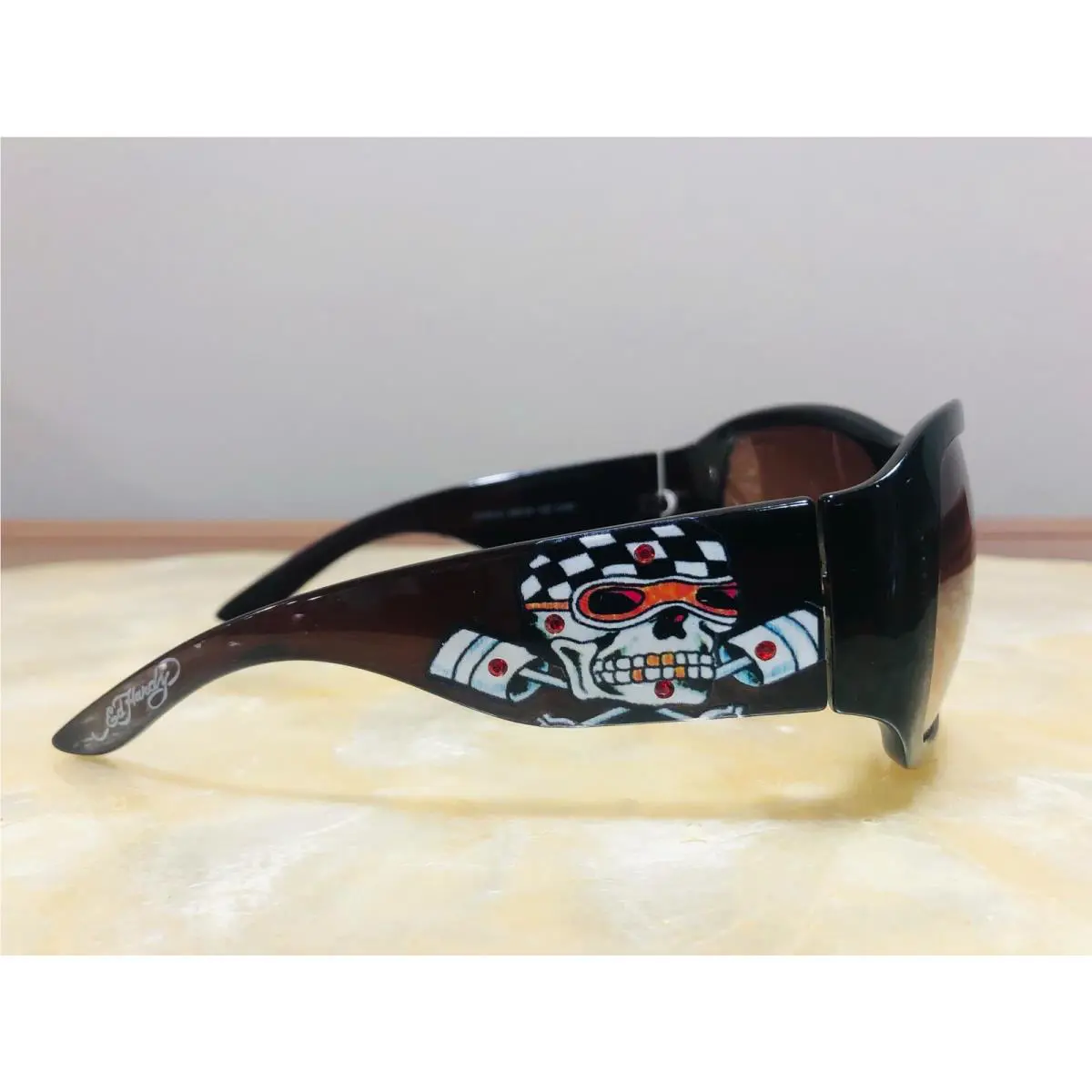 Vintage Vintage Tattoo Wear Sunglasses + Case by Ed Hardy