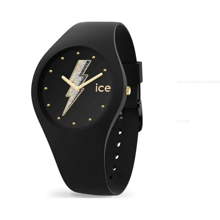 Ice Glam Rock Electric Black Strap Women`s Watch– Ice 019858