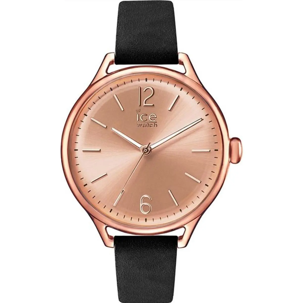 Ice-watch ICE-013052 Women`s Icetime Black Band Rose Dial