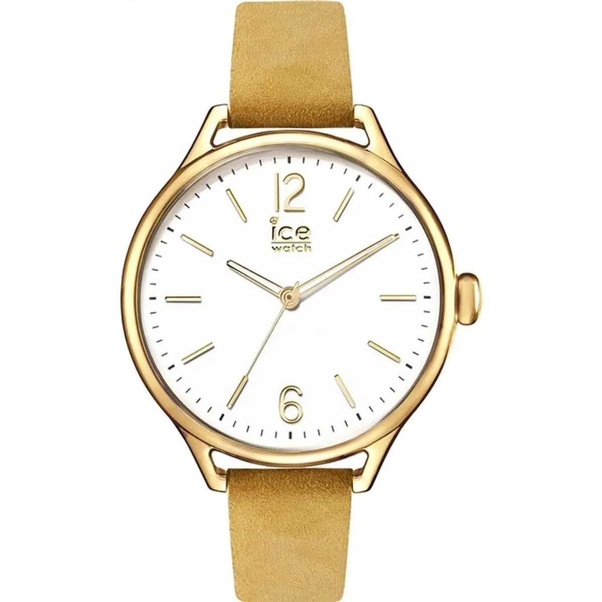 Ice-watch ICE-013060 Women`s Icetime Tan Band White Dial by Ice-Watch