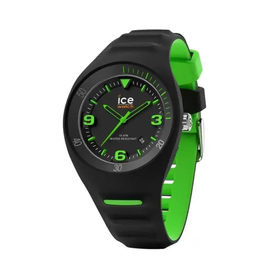 Ice Watch Men s Analogue P.leclercq Black and Green 017599 by Ice-Watch