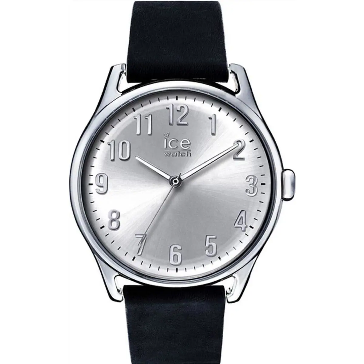 Ice-watch ICE-013042 Unisex Icetime Silver Dial Black Band