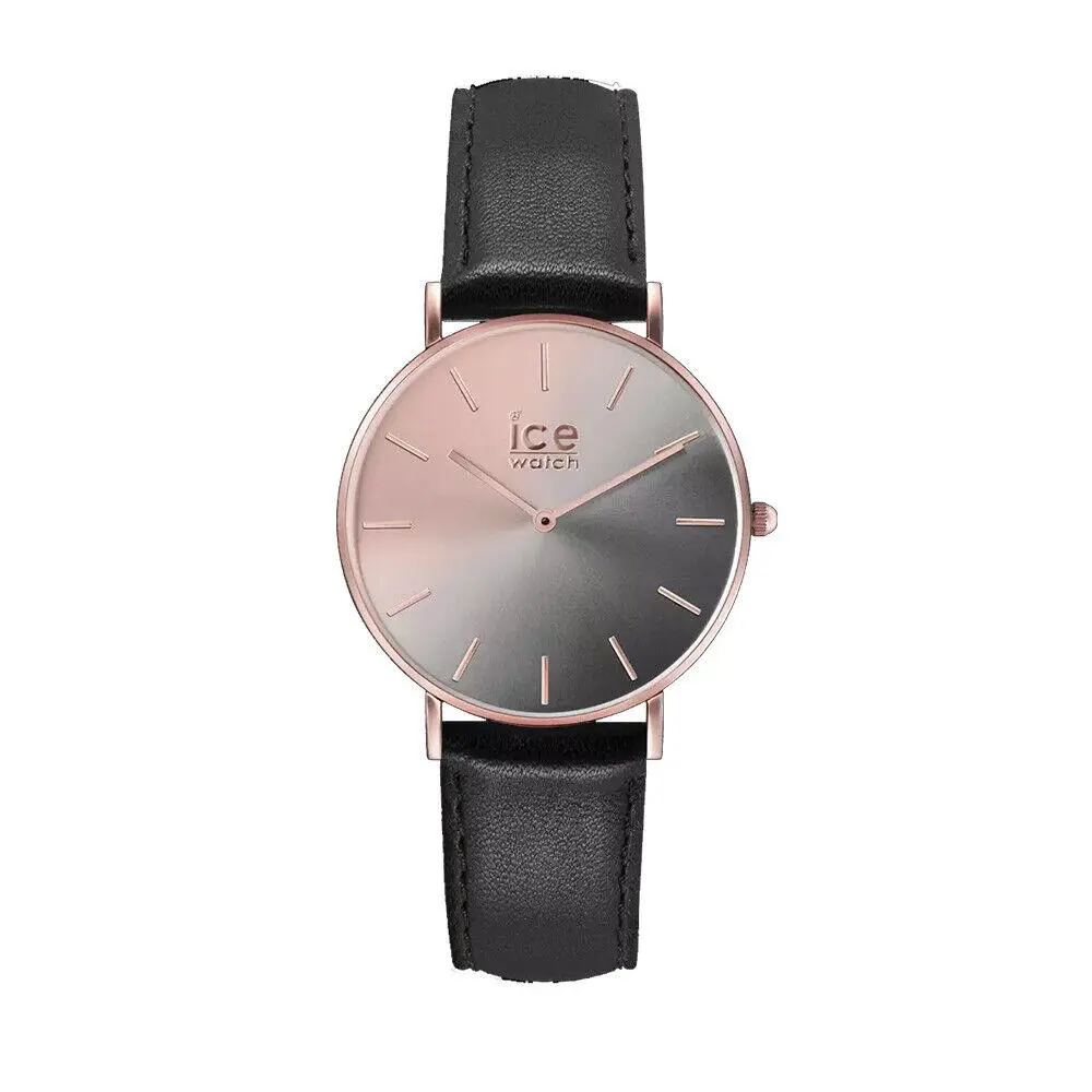Ice Smoky Eye Rose Gold Stainless Steel Case Black Strap Women`s Watch. 015755 by Ice-Watch