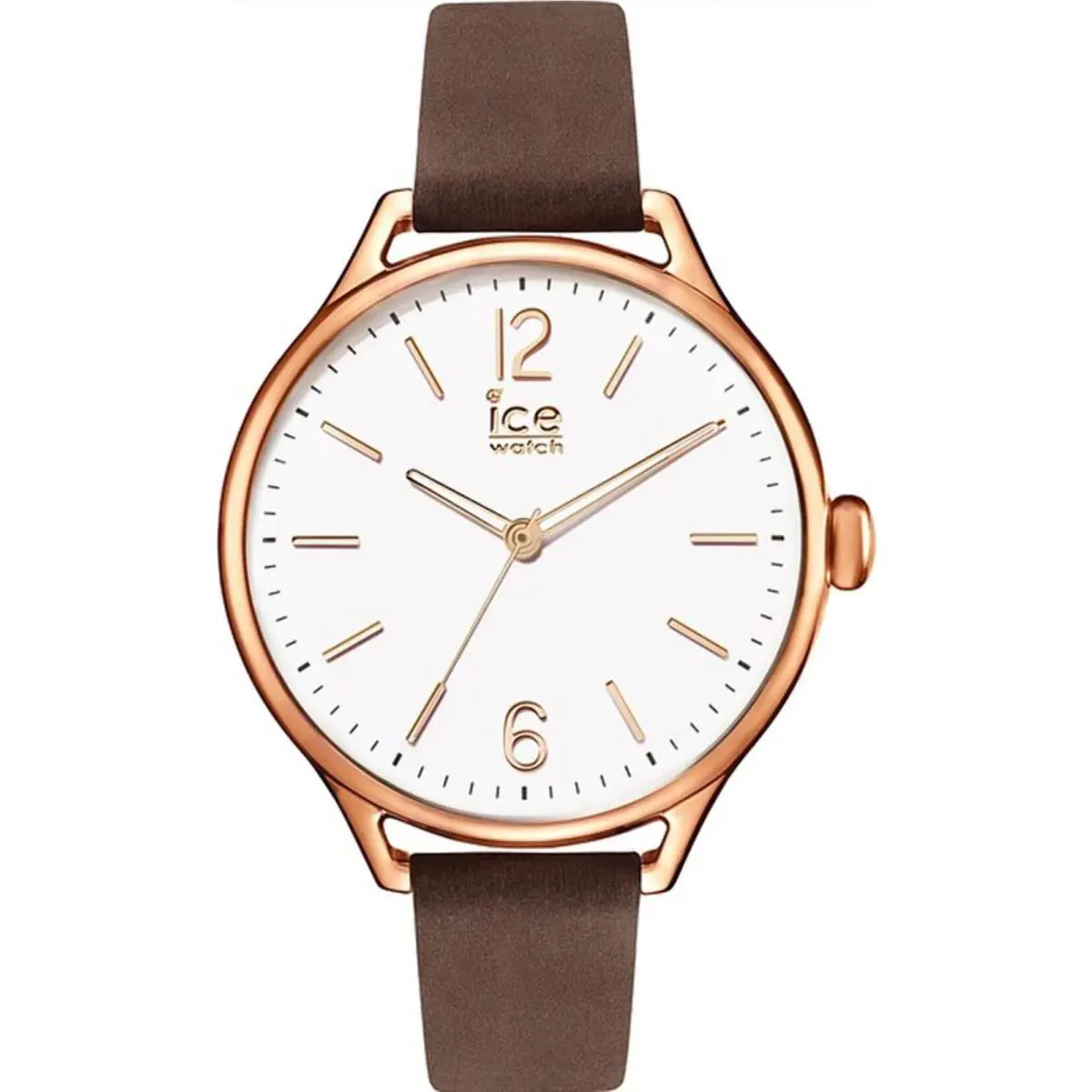 Ice-watch ICE-013054 Women`s Icetime Brown Band White Dial by Ice-Watch