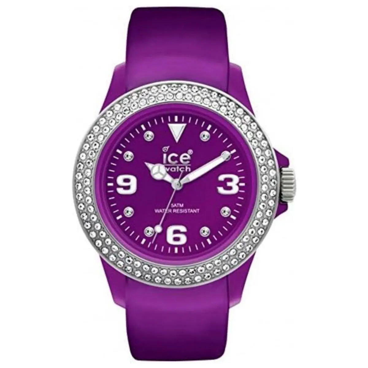 Ice Watch Women`s Stone Tycoon Purple Dial Watch - ST.PS.U.L.10 - Dial: Purple, Band: Purple