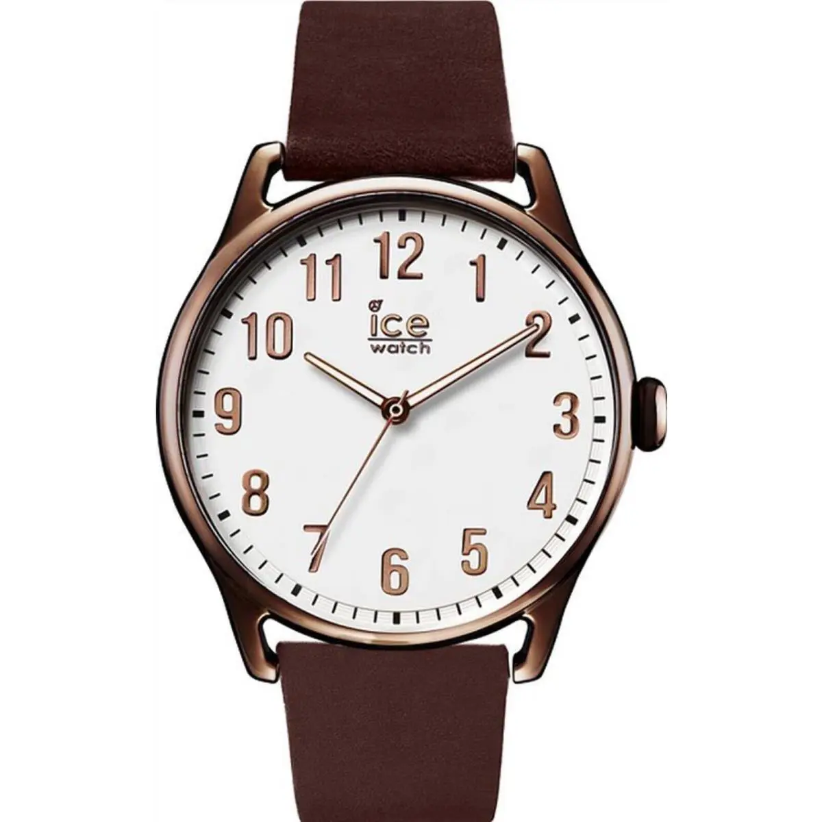 Ice-watch ICE-013047 Unisex Icetime Dark Brown Leather Strap by Ice-Watch