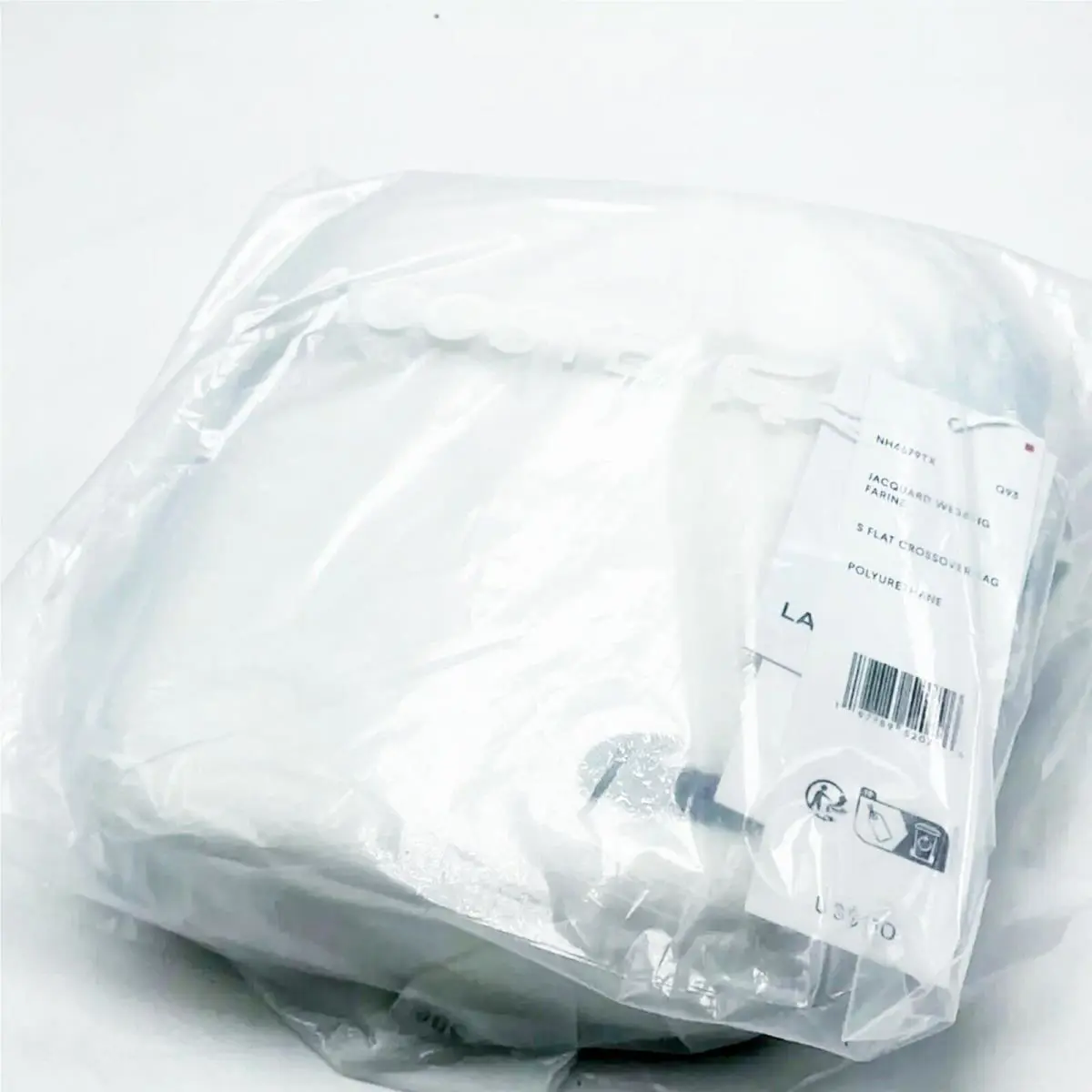 Unisex Lacoste Neocroc Shoulder Bag White NH4679TX Q93