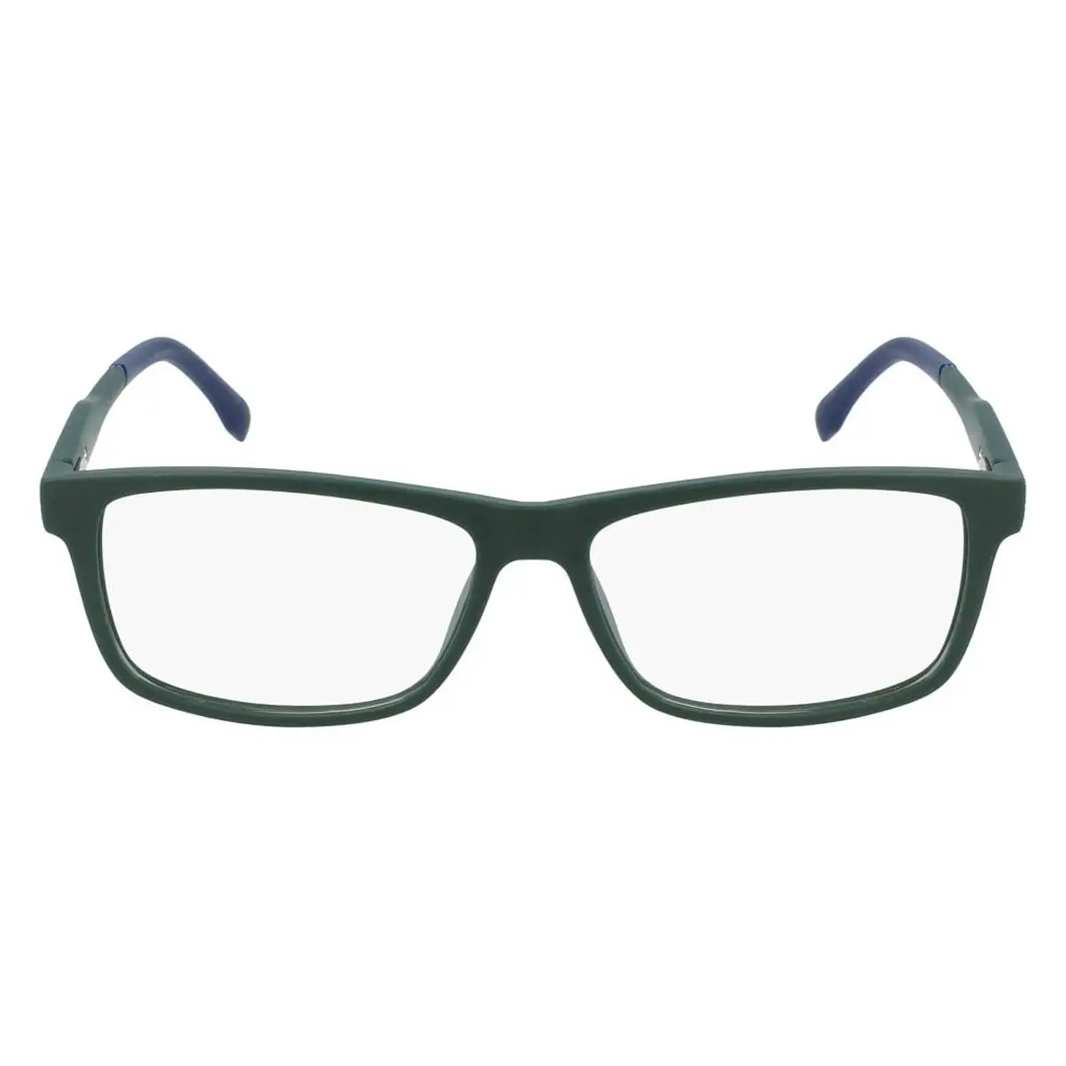 Lacoste L2876 Eyeglasses Men Green Matte Rectangle 55mm