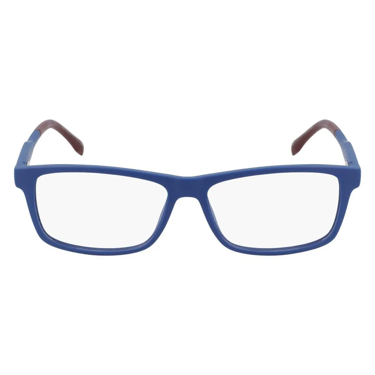 Lacoste L2876 Eyeglasses Men Blue Matte Rectangle 55mm