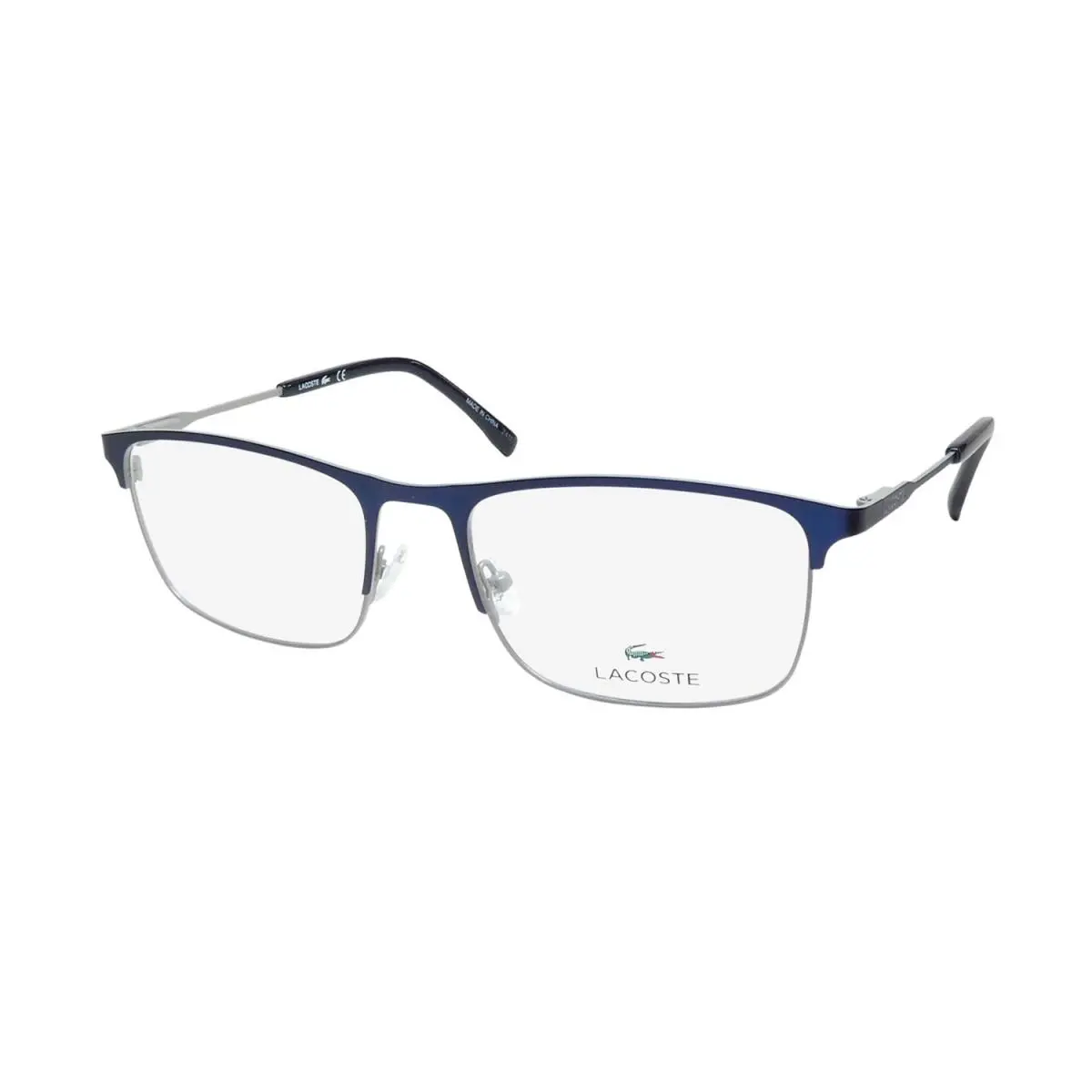 Lacoste L2252 Eyewear Metal Plastic Mens Blue 424 Browline Full-rim
