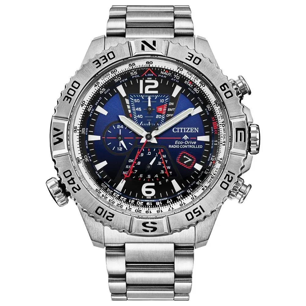 Citizen Promaster Navihawk A-t Eco-drive Blue Gradient Mens Watch AT8220-55L