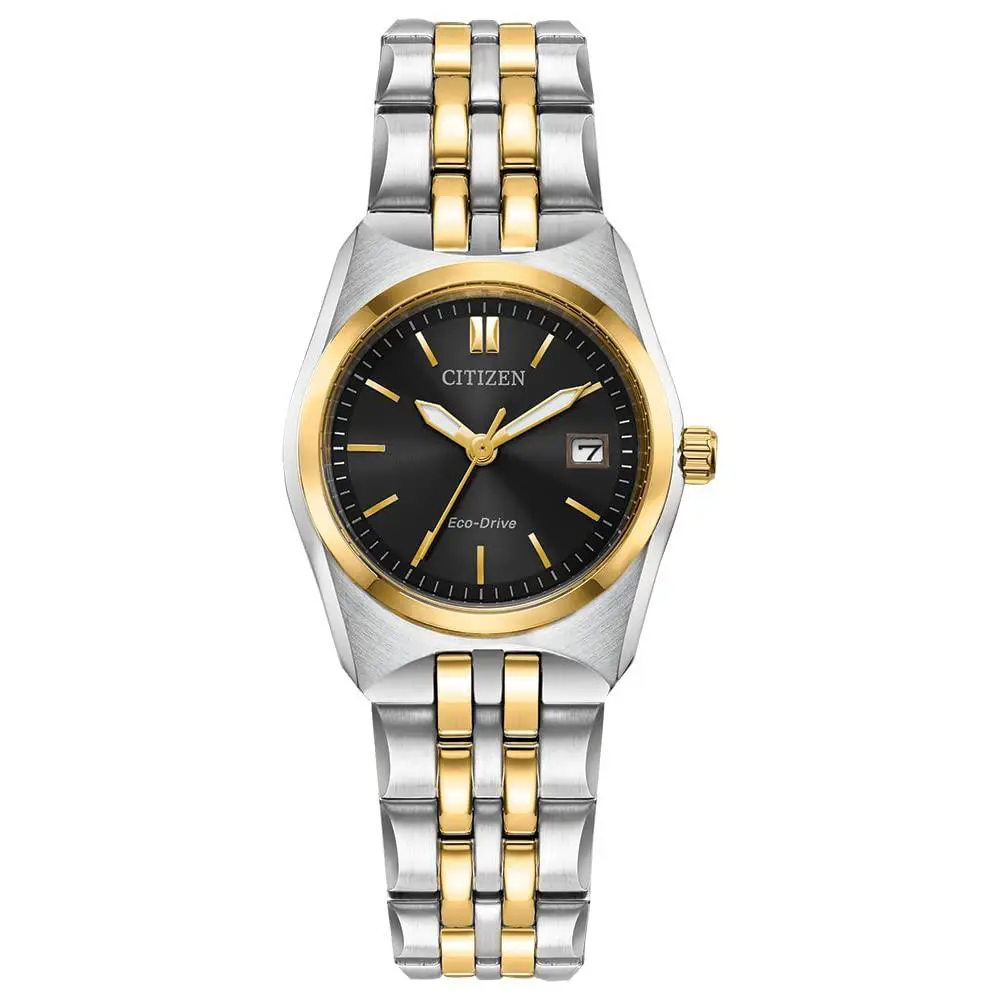 Citizen Women`s Eco-drive Corso Classic Watch in Two-tone Stainless Steel