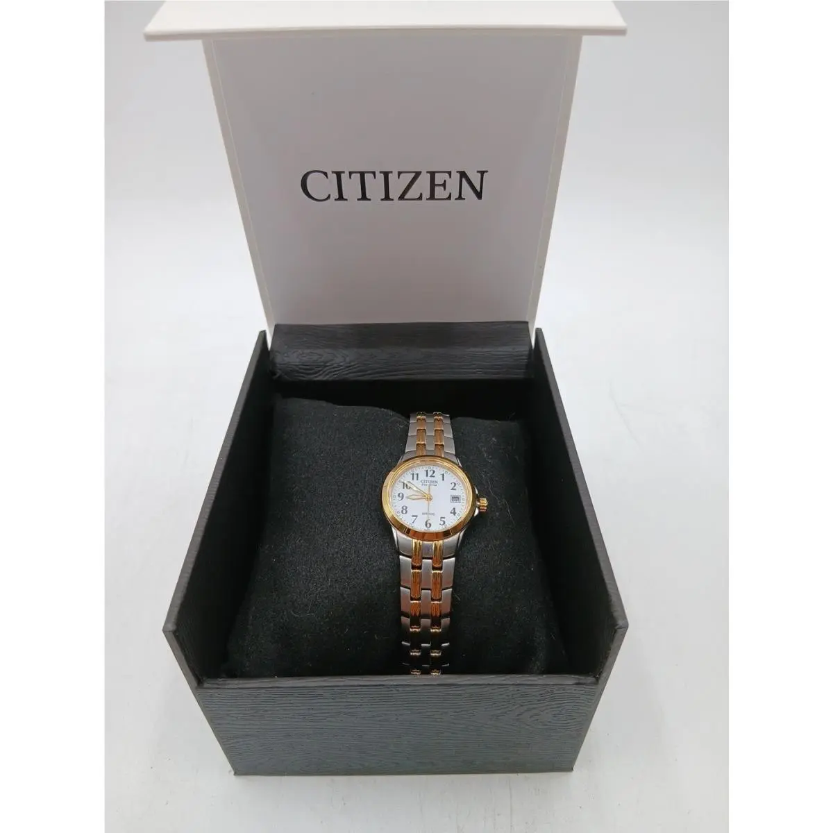 Citizen Women`s Corso Date Eco-drive Silver Gold WatchEW2299-50A Z2-C6